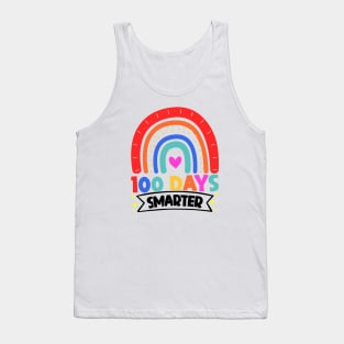 100th Days Smarter - Rainbow Design For Teachers, Educators, And Students Tank Top